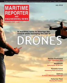 Maritime Reporter cover, July 2016
