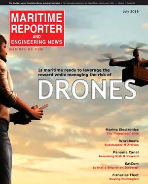 Maritime Reporter cover, July 2016