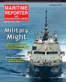 Maritime Reporter cover, September 2016