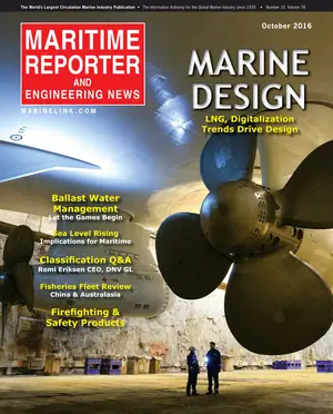 Maritime Reporter cover, October 2016