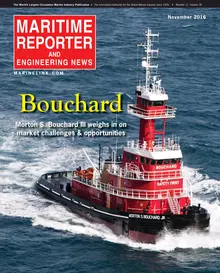 Maritime Reporter cover, November 2016