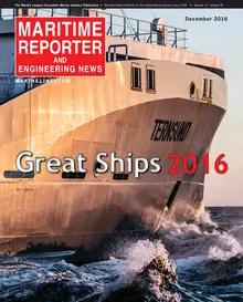 Maritime Reporter cover, December 2016