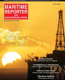 Maritime Reporter cover, April 2017