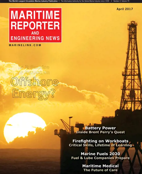 Cover of Maritime Reporter, April 2017