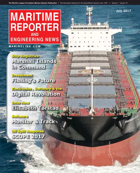Cover of Maritime Reporter, July 2017