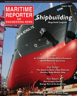 Maritime Reporter cover, August 2017