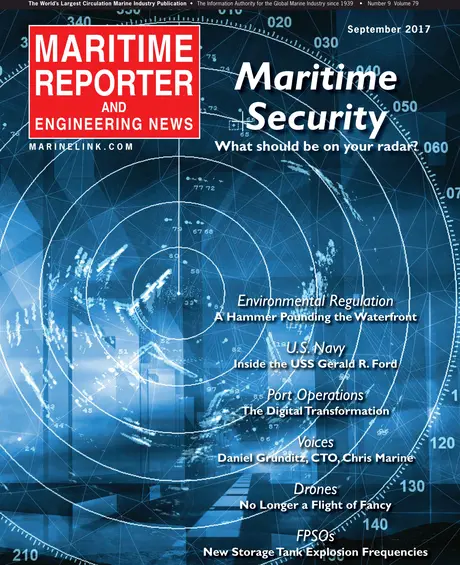 Cover of Maritime Reporter, September 2017