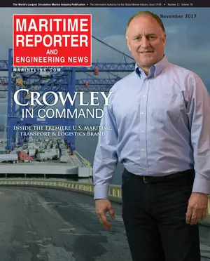 Maritime Reporter cover, November 2017