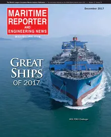 Maritime Reporter cover, December 2017