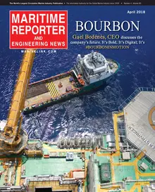 Maritime Reporter cover, April 2018