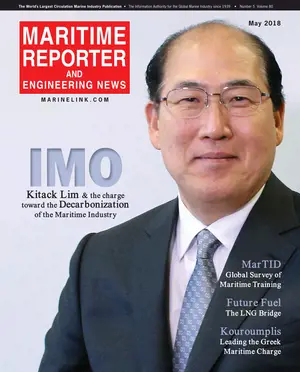 Maritime Reporter cover, May 2018