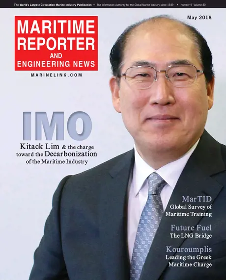 Cover of Maritime Reporter, May 2018