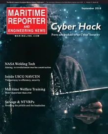 Maritime Reporter cover, September 2018