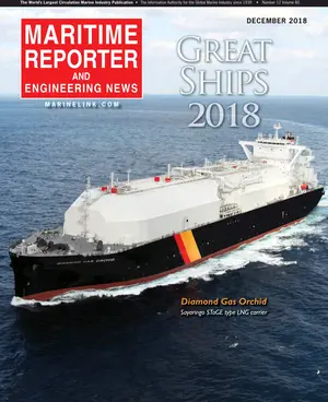 Maritime Reporter cover, December 2018