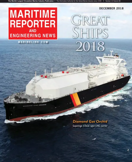 Cover of Maritime Reporter, December 2018