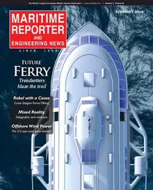Maritime Reporter cover, February 2019