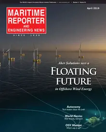 Maritime Reporter cover, April 2019