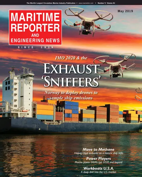 Cover of Maritime Reporter, May 2019