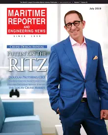 Maritime Reporter cover, July 2019