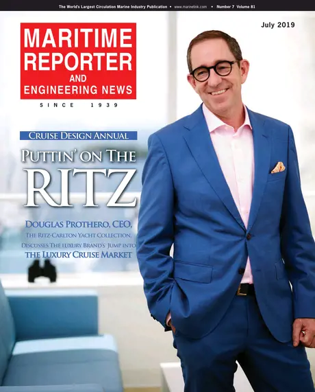 Cover of Maritime Reporter, July 2019