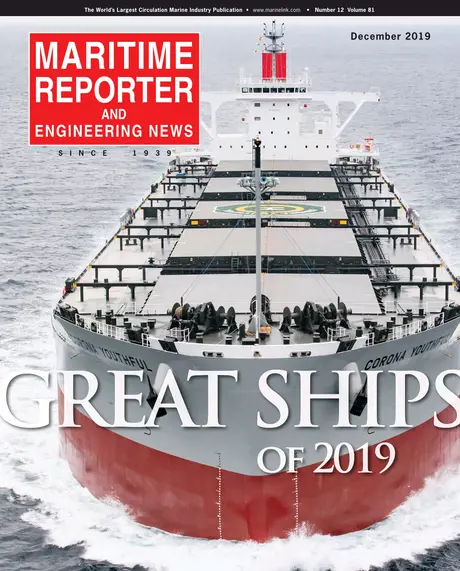 Cover of Maritime Reporter, December 2019