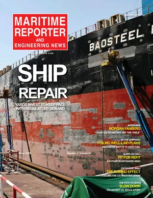Maritime Reporter cover, January 2020