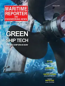 Maritime Reporter cover, February 2020