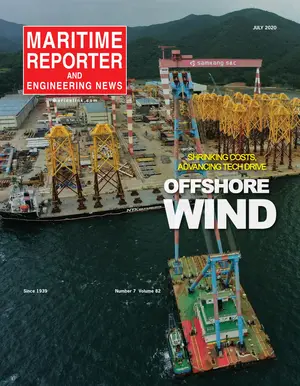 Maritime Reporter cover, July 2020