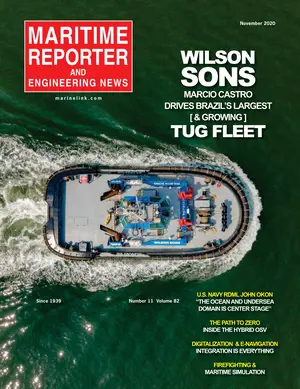 Maritime Reporter cover, November 2020