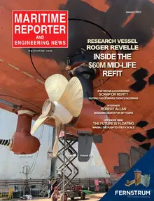 Maritime Reporter cover, January 2021