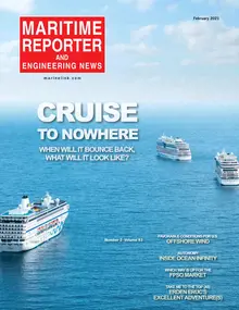 Maritime Reporter cover, February 2021