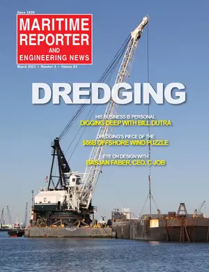 Maritime Reporter cover, March 2021