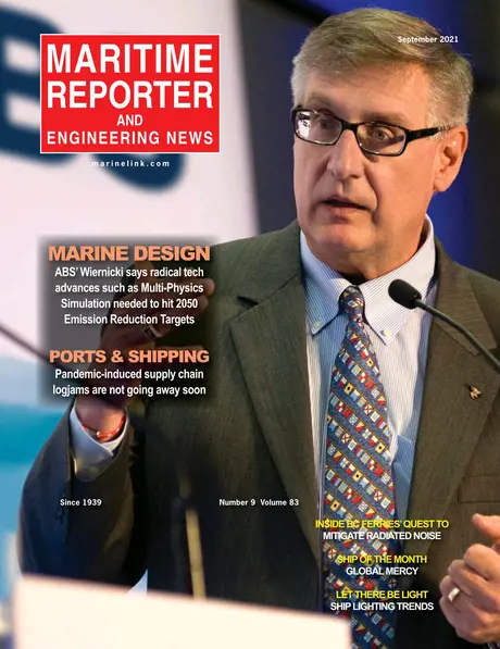 Cover of Maritime Reporter, September 2021