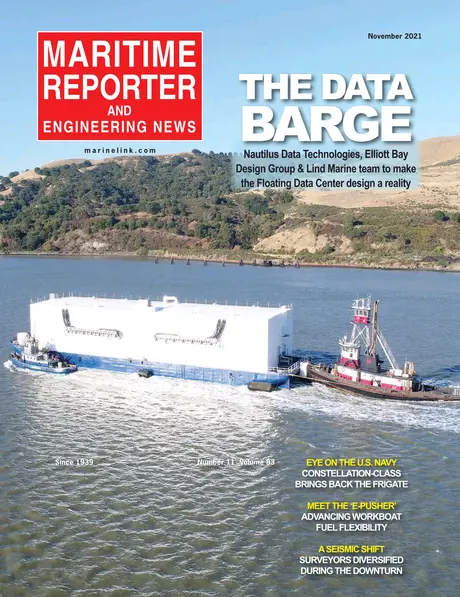Cover of Maritime Reporter, November 2021