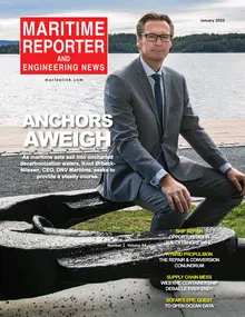 Maritime Reporter cover, January 2022
