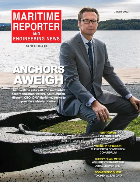 Cover of Maritime Reporter, January 2022