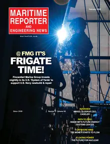 Maritime Reporter cover, February 2022