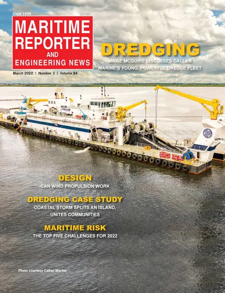 Cover of Maritime Reporter, March 2022