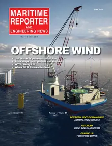 Maritime Reporter cover, April 2022