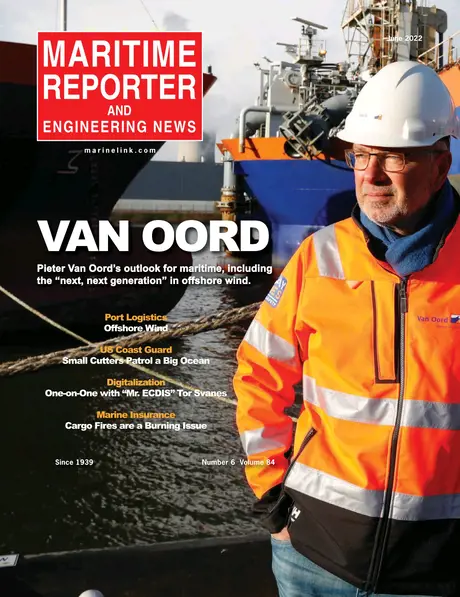 Cover of Maritime Reporter, June 2022