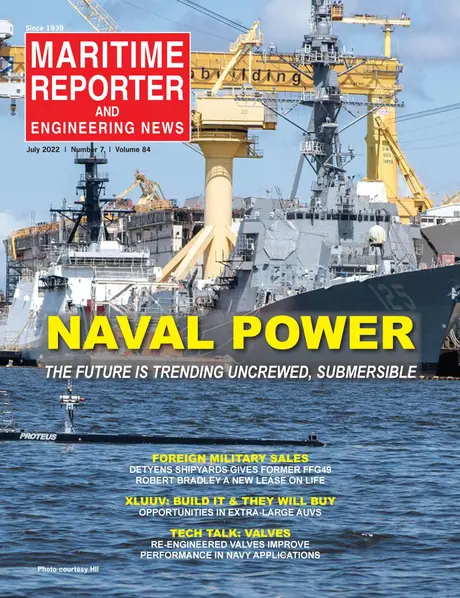 Cover of Maritime Reporter, July 2022