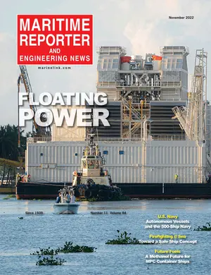 Maritime Reporter cover, November 2022