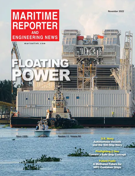 Cover of Maritime Reporter, November 2022