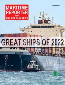 Maritime Reporter cover, December 2022