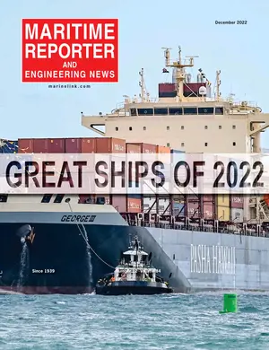 Maritime Reporter cover, December 2022