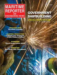 Maritime Reporter cover, February 2023