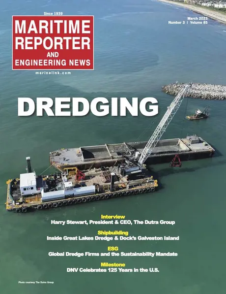 Cover of Maritime Reporter, March 2023