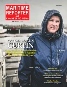 Maritime Reporter cover, April 2023