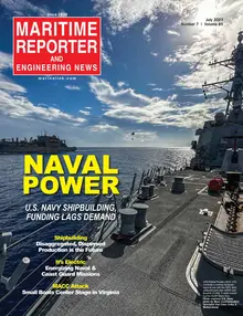 Maritime Reporter cover, July 2023