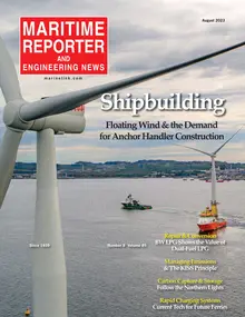 Maritime Reporter cover, August 2023